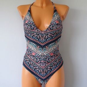 O'Neill Porter One Piece Multicolor Swimsuit NWT M